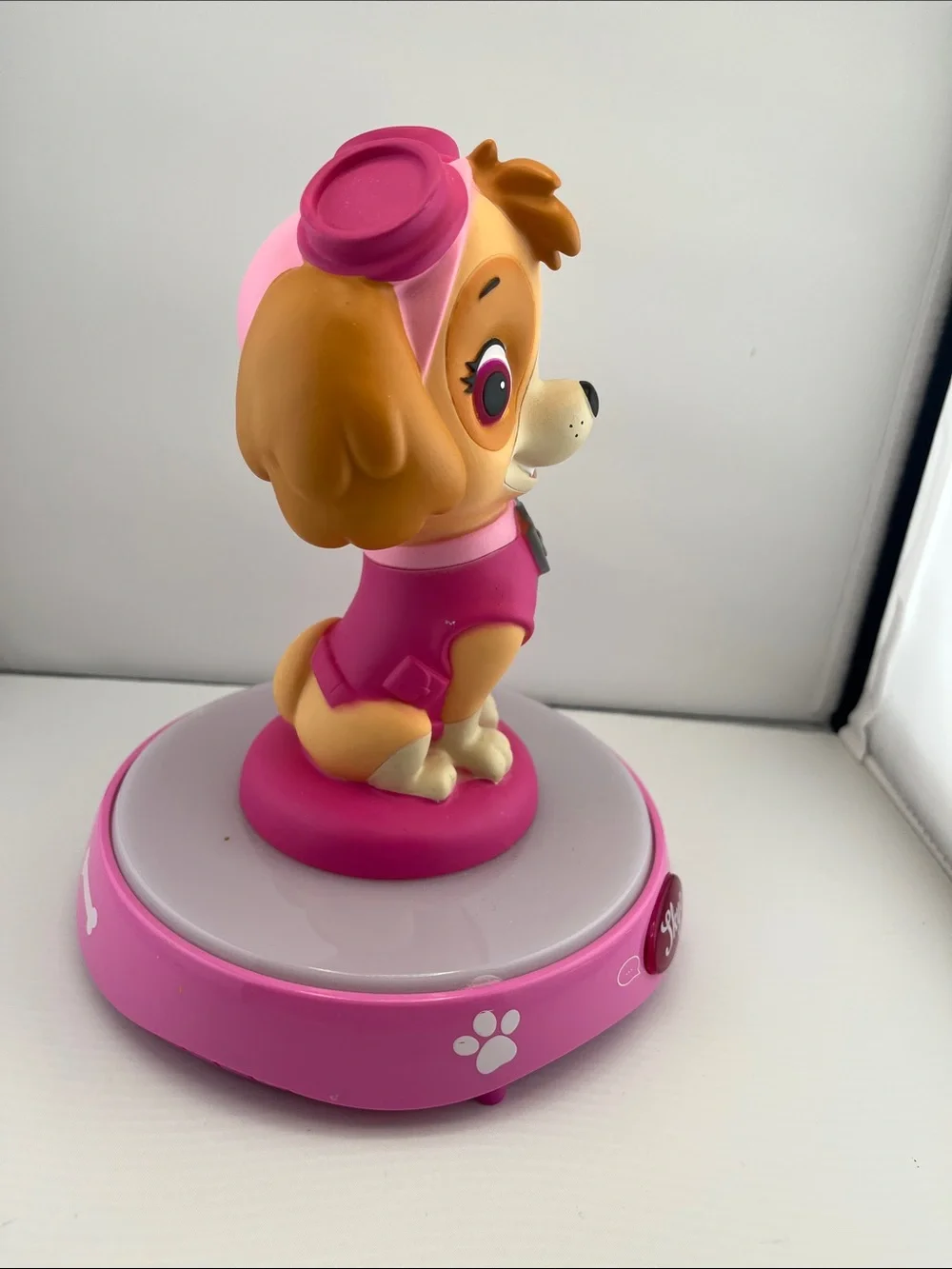 Paw Patrol Skye Pink and Cream Figure Night Light